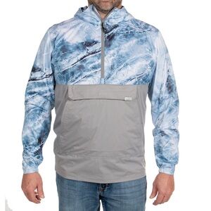 Habit Mossy Oak Wakeform Artic Tamarac Cove Lightweight Anorak Men’s Size Large